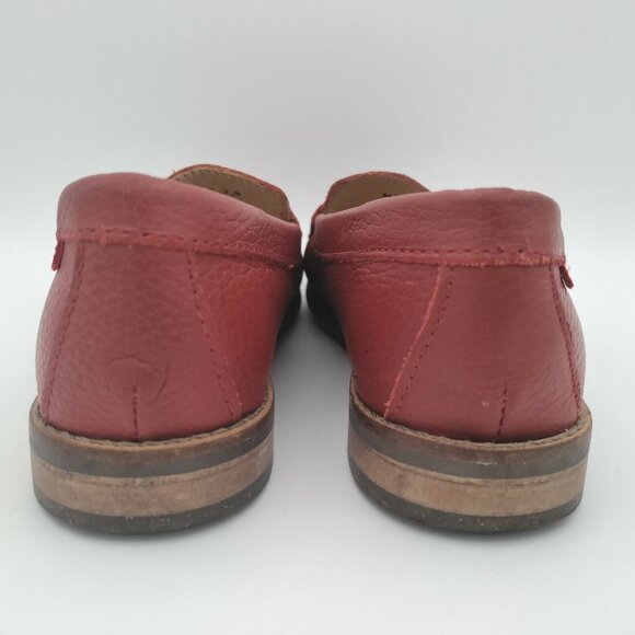 Marc Joseph Loafers Women's 5 EU 35 Slip On Red Leather Comfort Flats Career - Picture 5 of 15